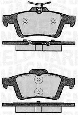 MAGNETI MARELLI 363916060431 -  Комплект тормозных колодок, дисковый тормоз